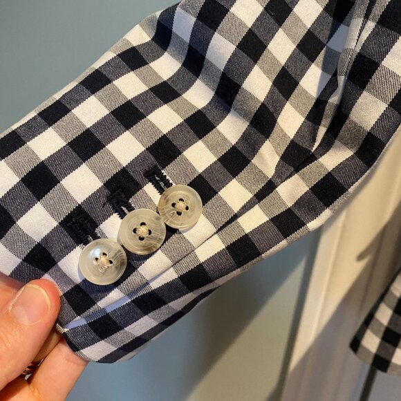Banana Republic Gingham Blazer – Size 4P - Picture 4 of 6